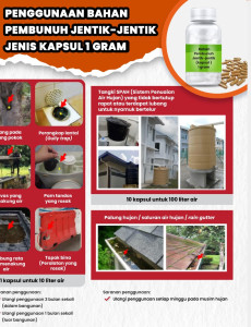 Penggunaan Bahan Pembunuh Jentik-jentik Jenis Kapsul 1gram